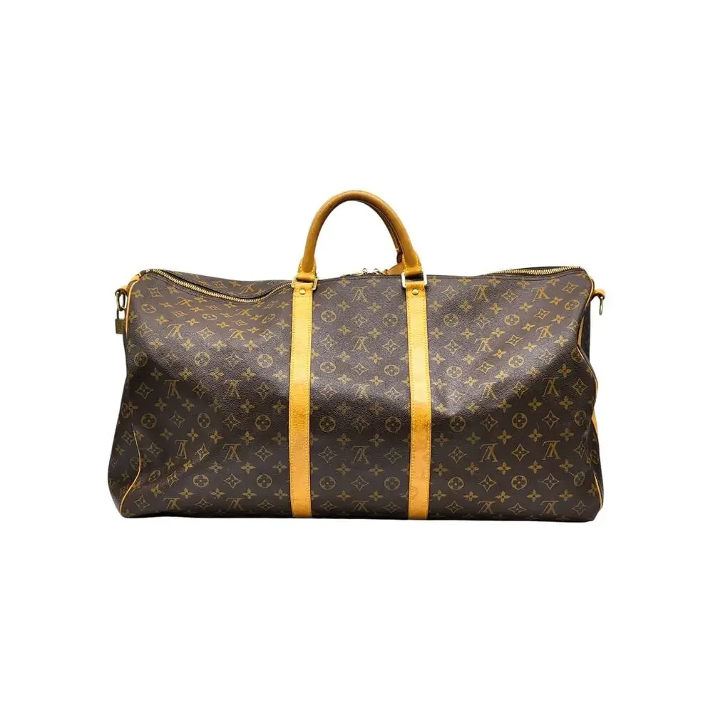 Louis Vuitton Keepall Bandouliere 60 Duffle Travel Bag LV Monogram Canvas